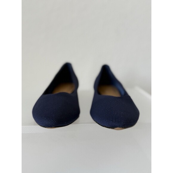 Corso Como Women’s Julia Knit Pointed Toe Flats Slip On Shoes 7.5 Navy Comfort - Picture 4 of 7